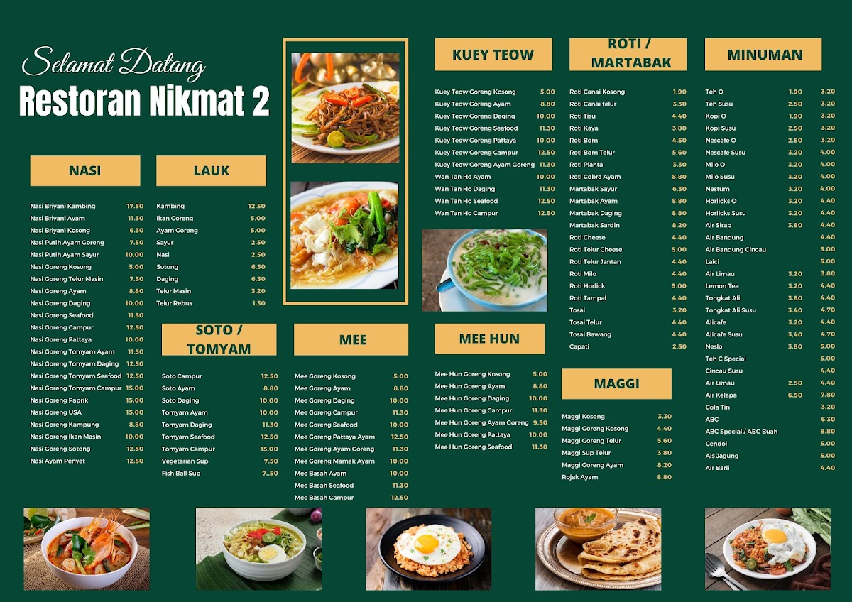 Restoran Nikmat 2 Photo Menu 1