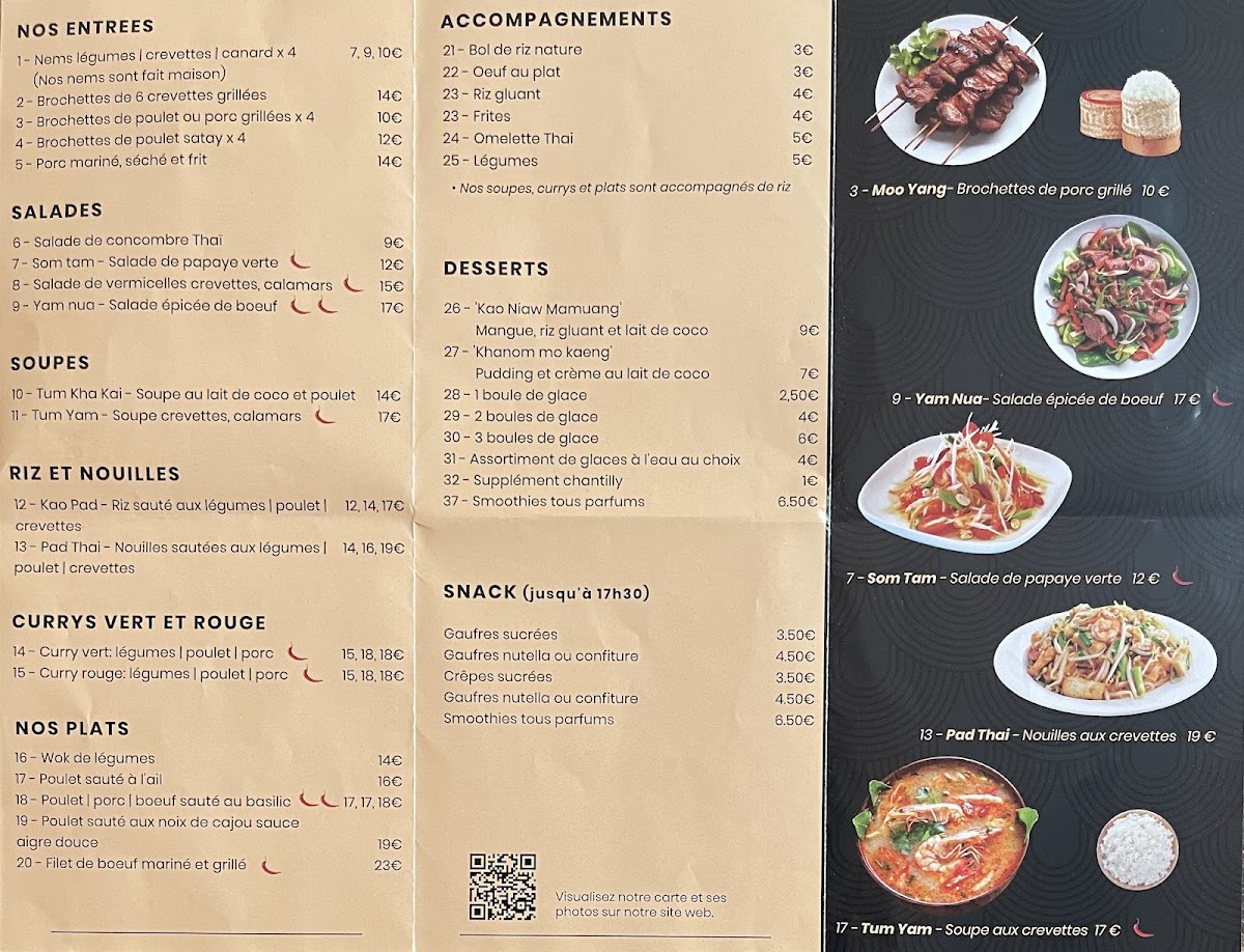 Café Siam du Lac Photo Menu 1