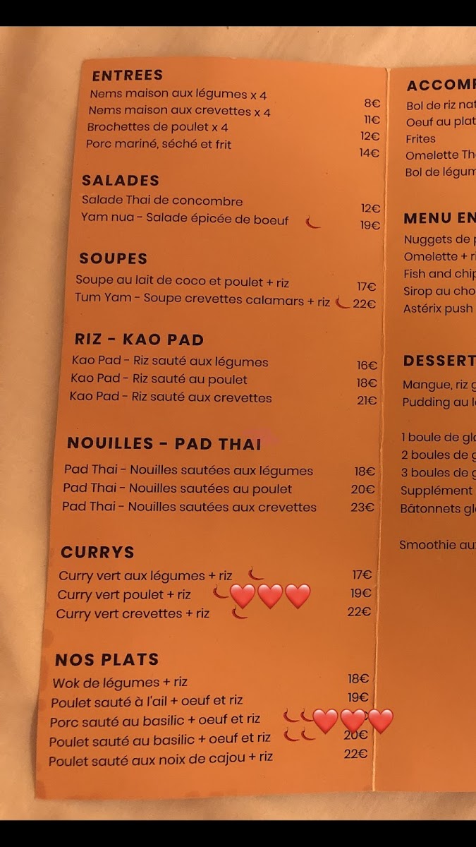 Café Siam du Lac Photo Menu 3