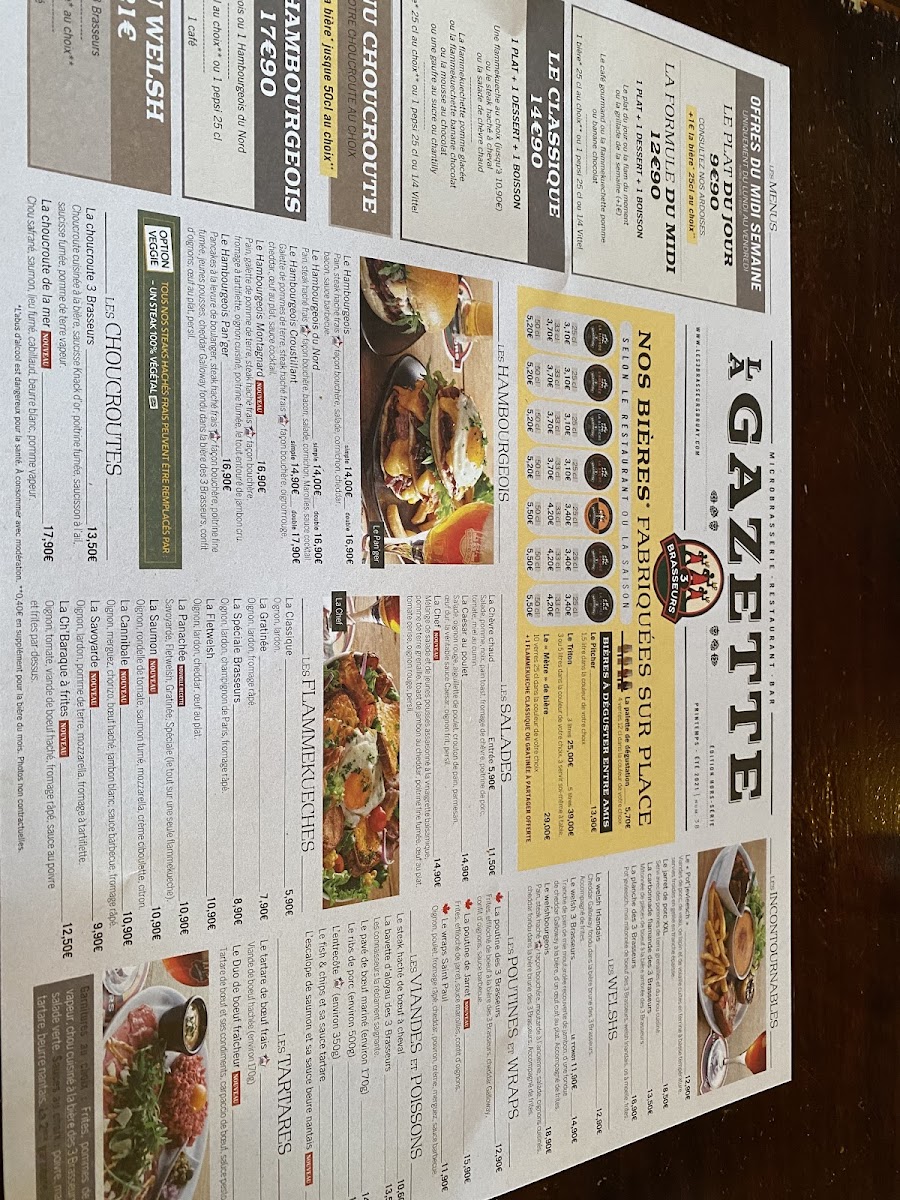 3 Brasseurs Bruay Photo Menu 6