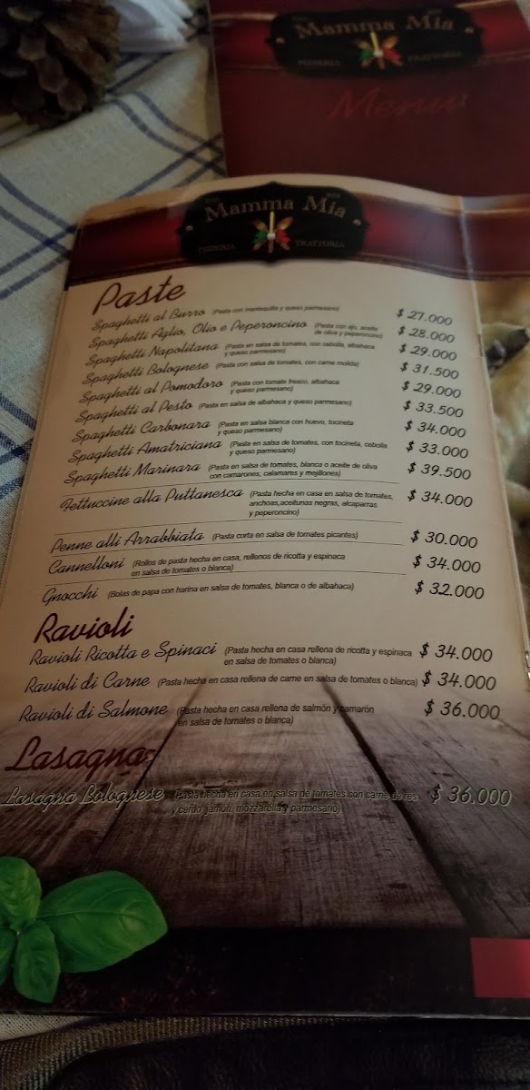 Restaurante Mamma Mia Photo Menu 10