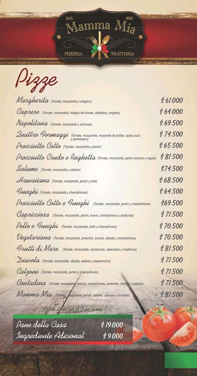 Restaurante Mamma Mia Photo Menu 3