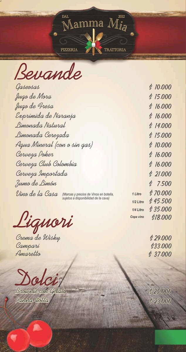 Restaurante Mamma Mia Photo Menu 4