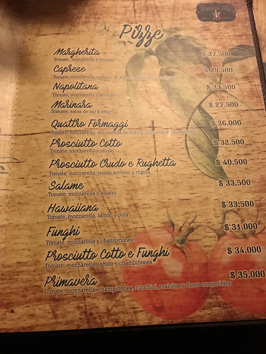 Restaurante Mamma Mia Photo Menu 5