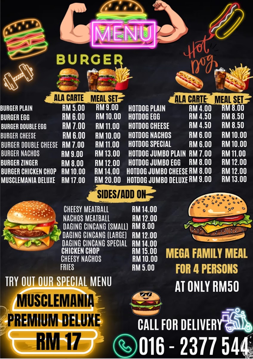 RON MUSCLE BURGER Photo Menu 1