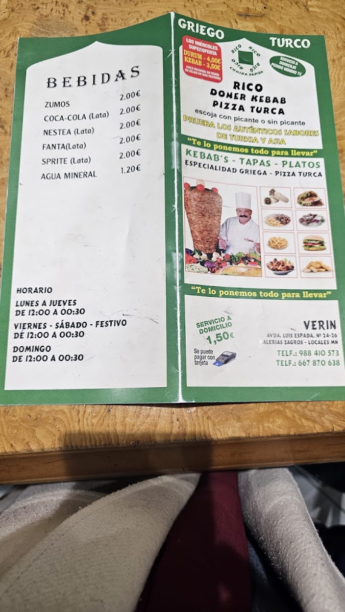 Rico Doner Kebab Pizza Turka Photo Menu 2