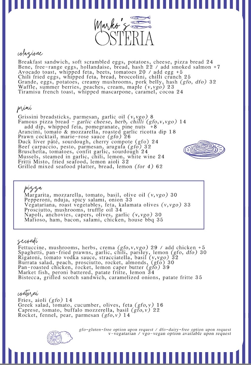 Osteria Matamata Photo Menu 2