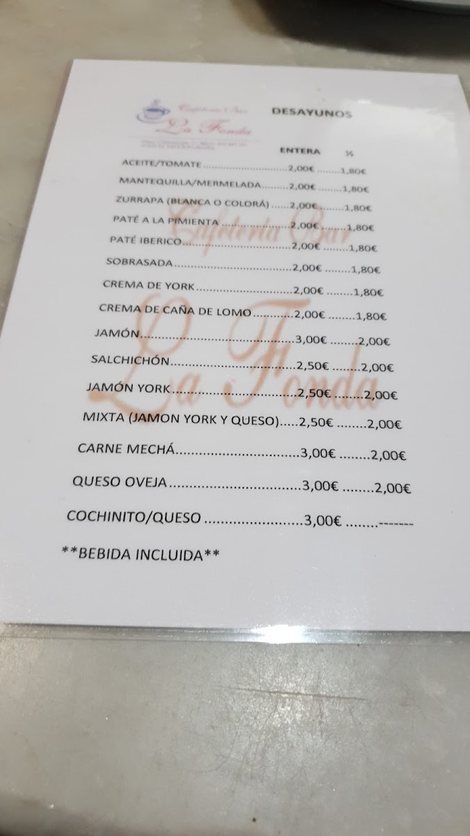 Cafetería La Fonda