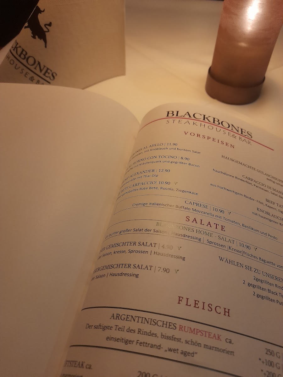 BLACKBONES STEAKHOUSE Photo Menu 10