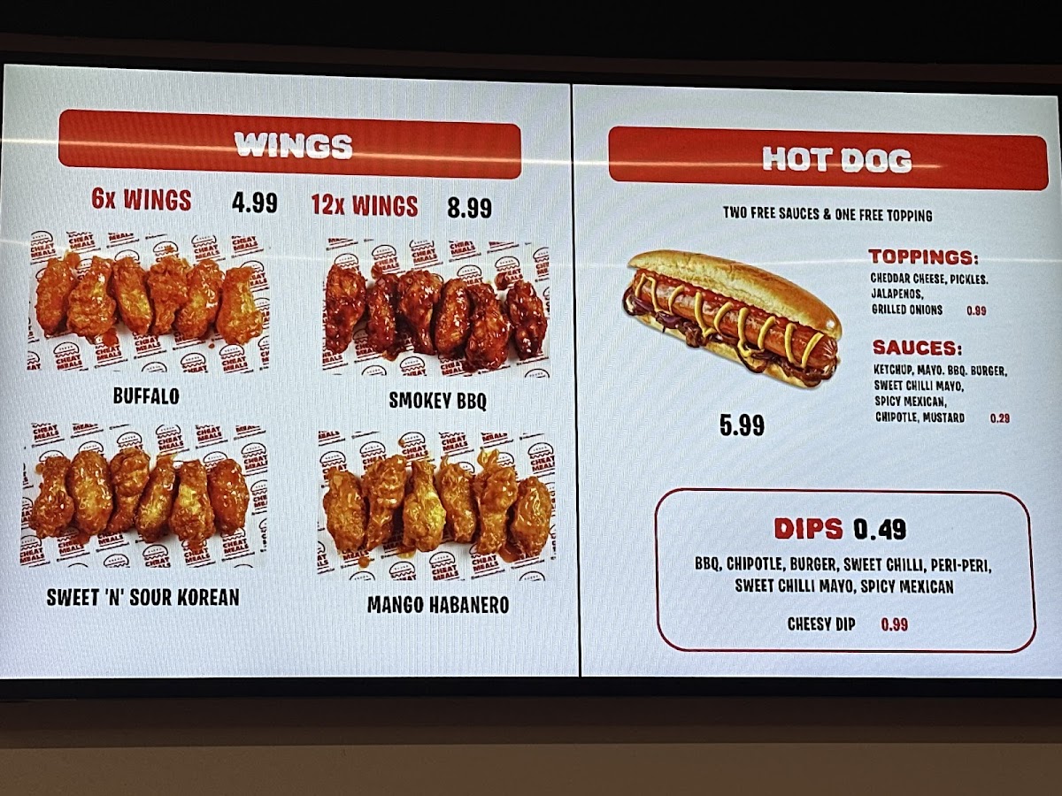 Cheatmeals Moor Street Photo Menu 1