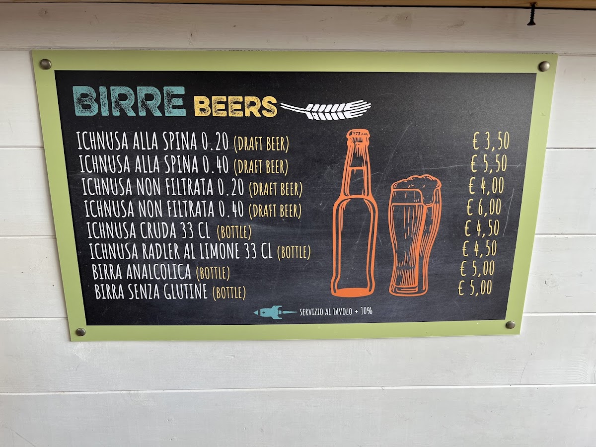 Baccusardus Cagliari Elmas Airport Photo Menu 1