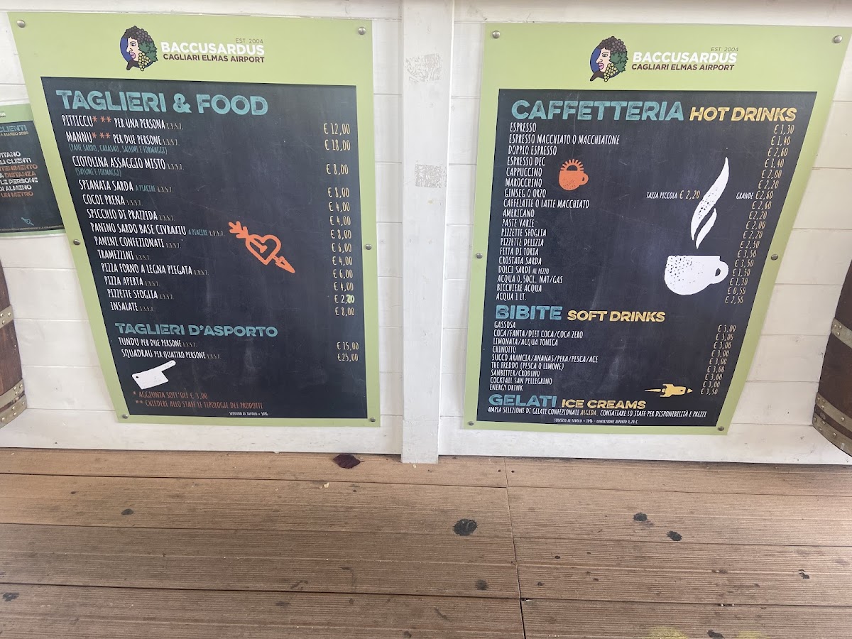 Baccusardus Cagliari Elmas Airport Photo Menu 5