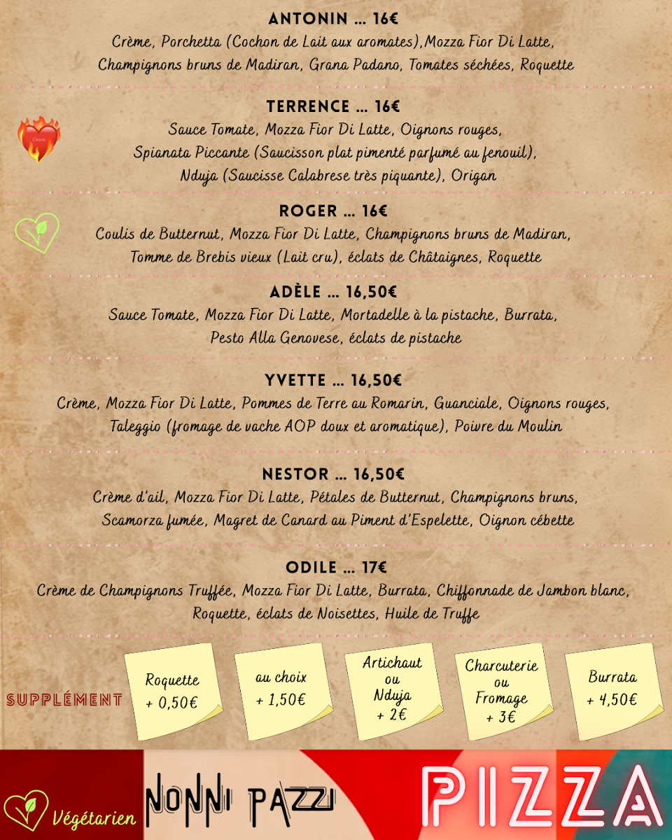 Pizzéria Nonni Pazzi Photo Menu 2