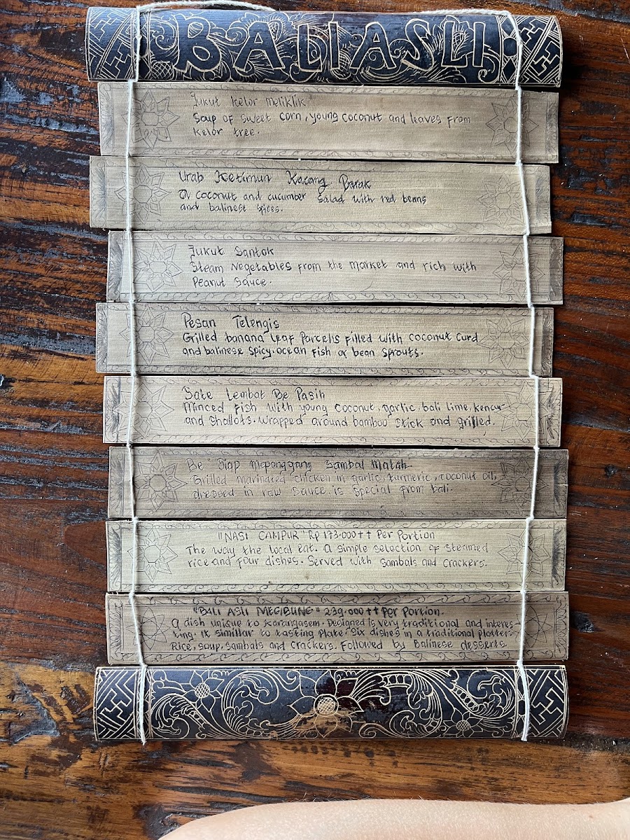 Bali Asli Restaurant Photo Menu 6