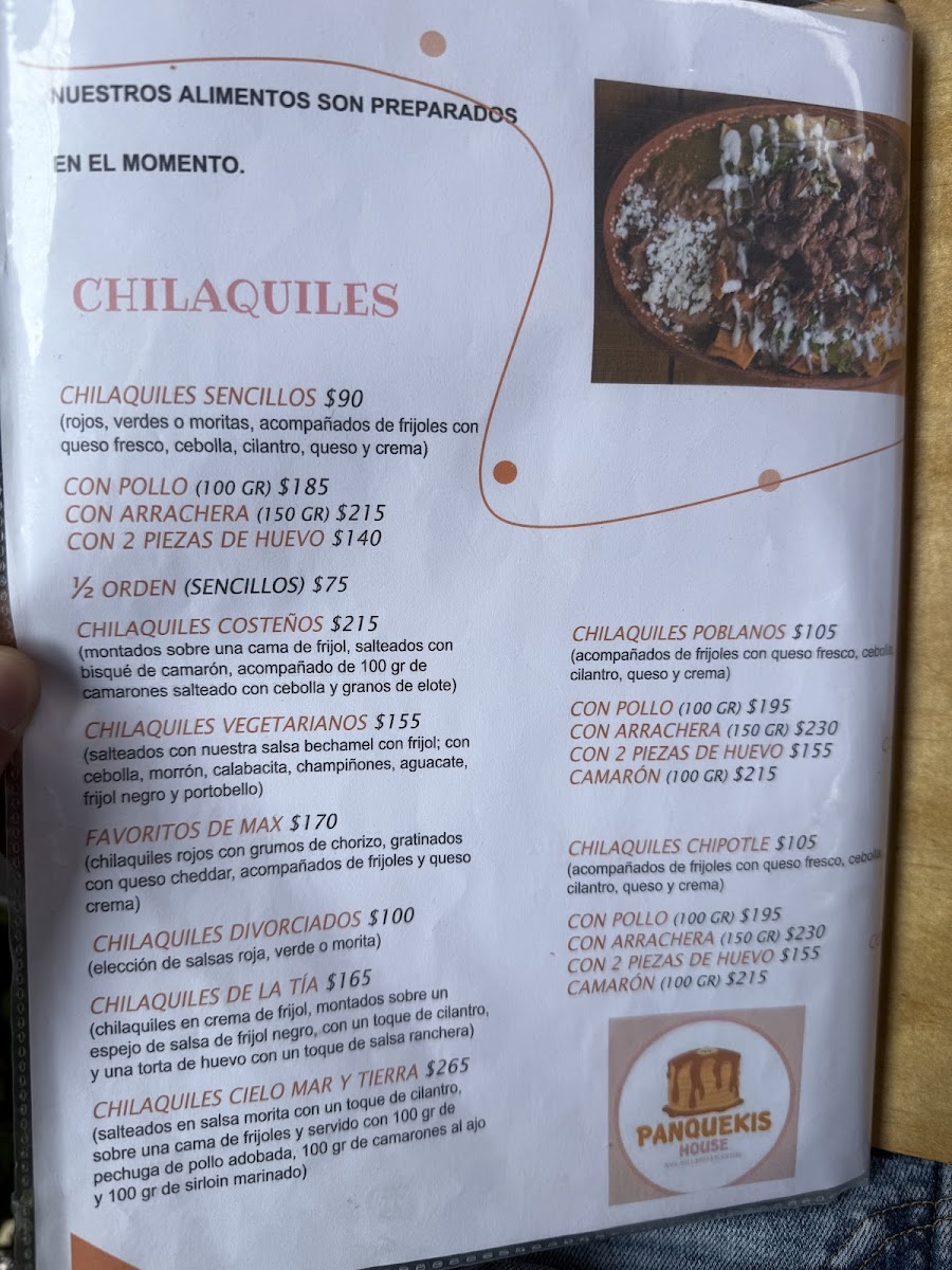 Panquekis House Photo Menu 1