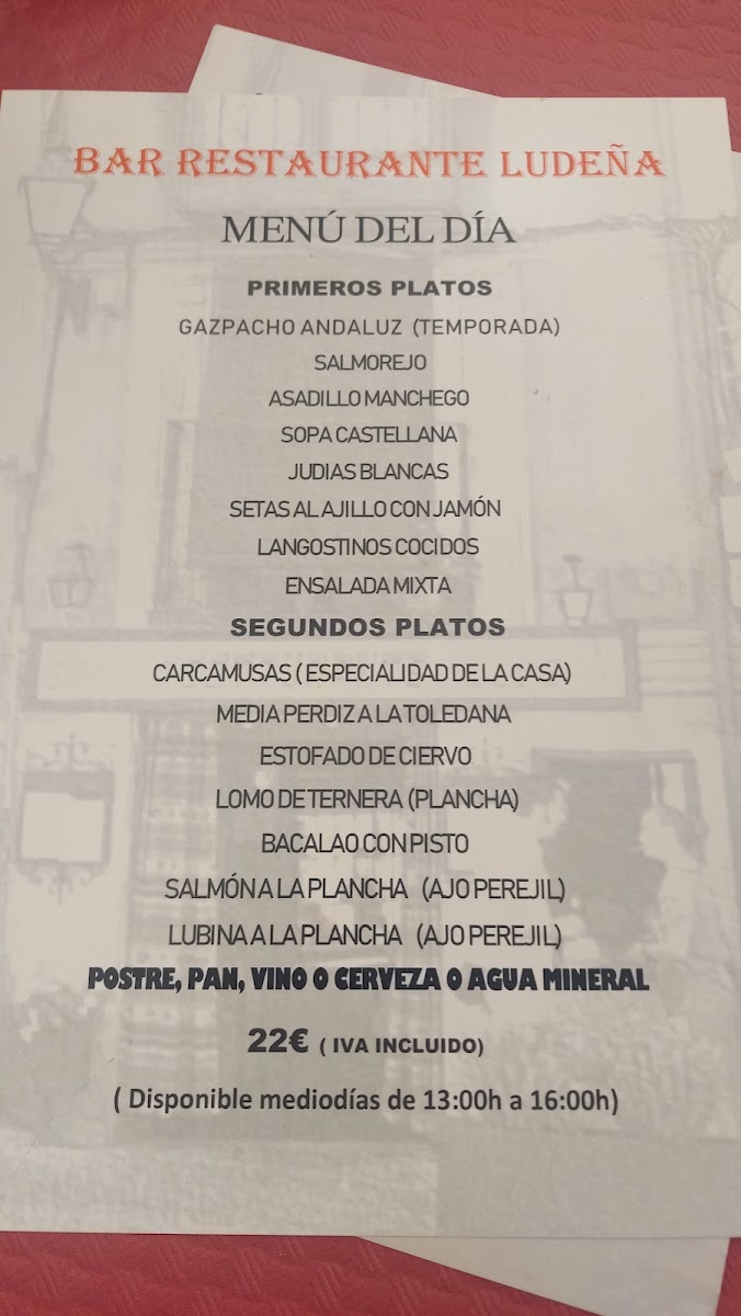 Bar Ludeña Photo Menu 9