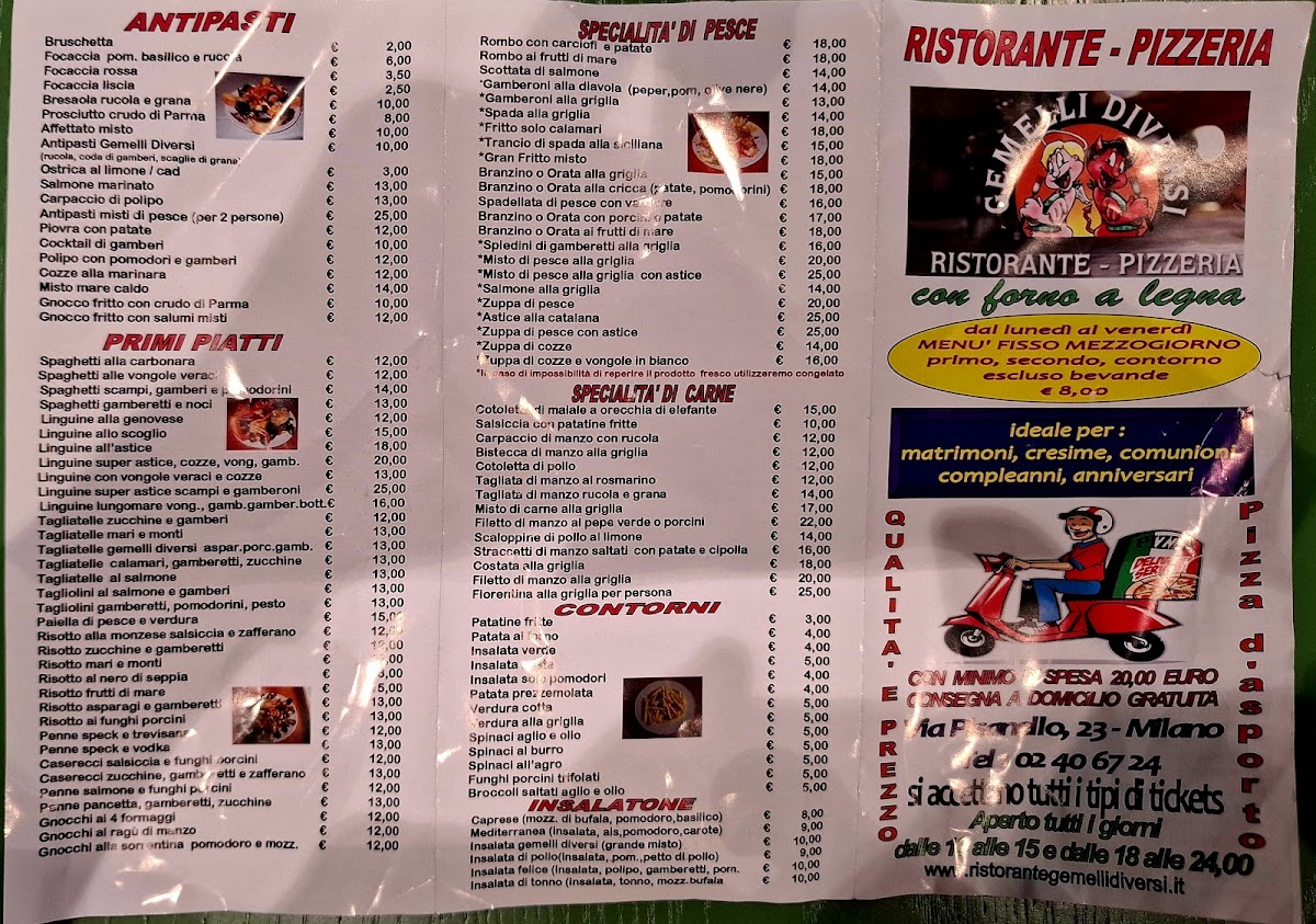 Ristorante Gemelli Diversi Photo Menu 1