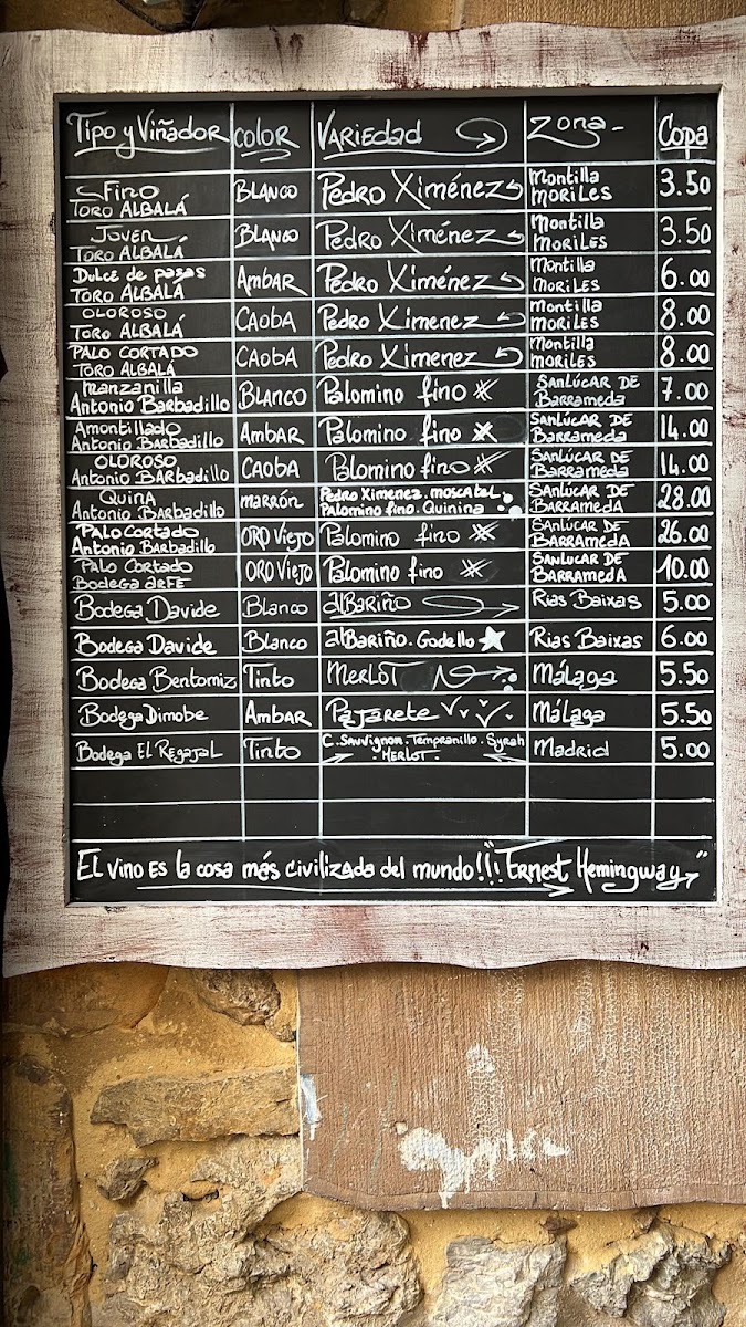 Kimera Gastro Photo Menu 1