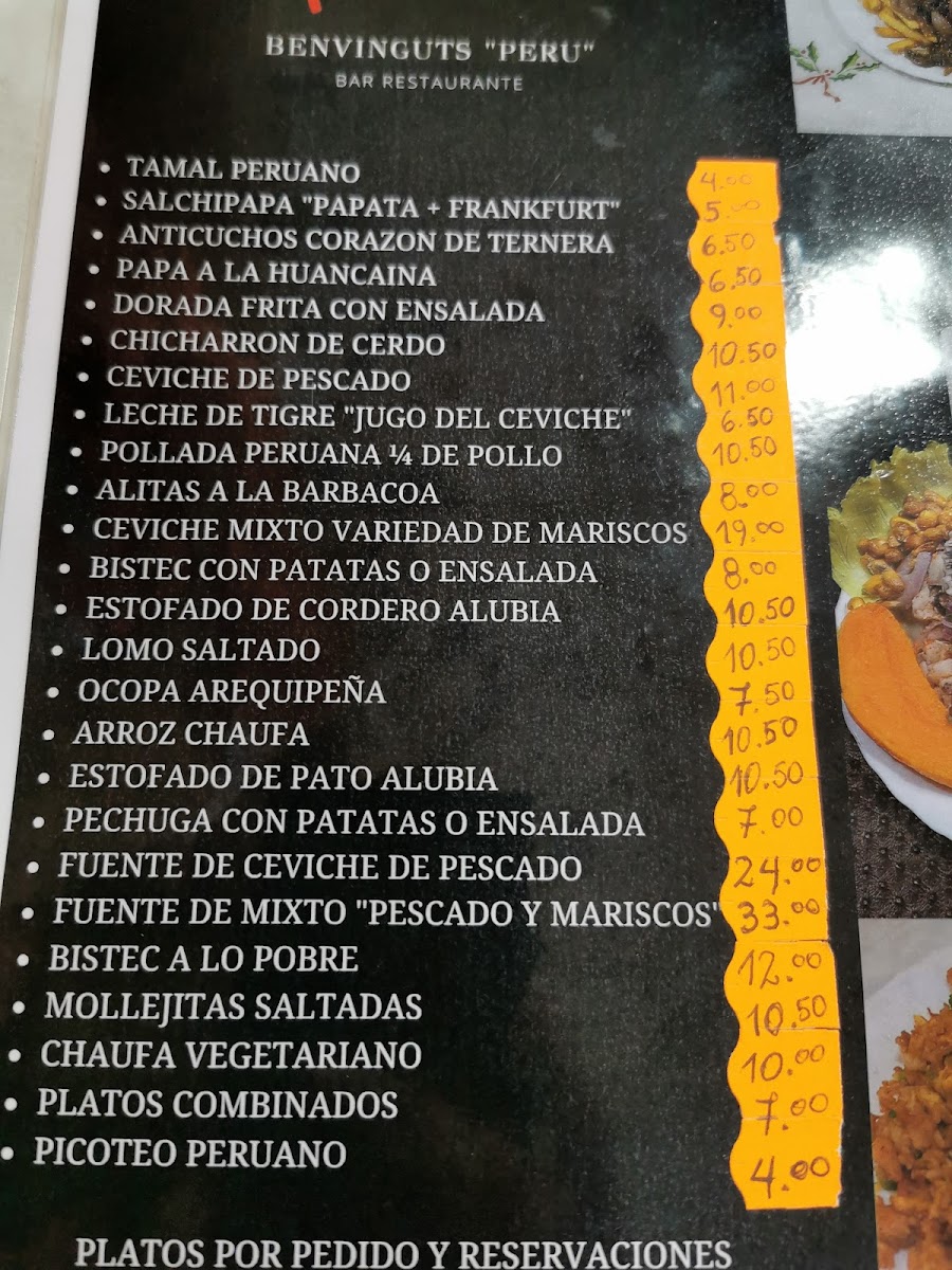 Benvinguts Bar Restaurant Photo Menu 3