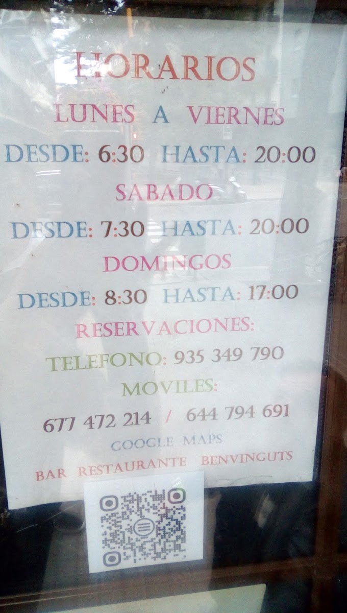 Benvinguts Bar Restaurant Photo Menu 7