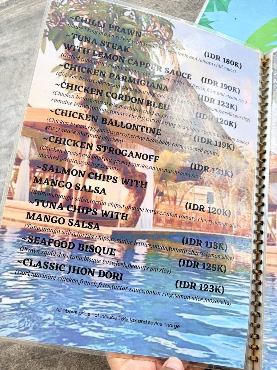 Maruti Beach Club Photo Menu 1