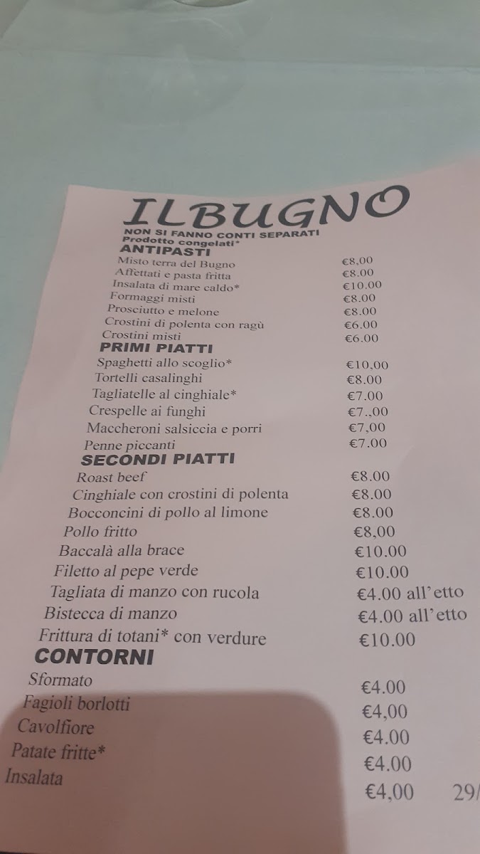 Ristorante Il Bugno Photo Menu 1
