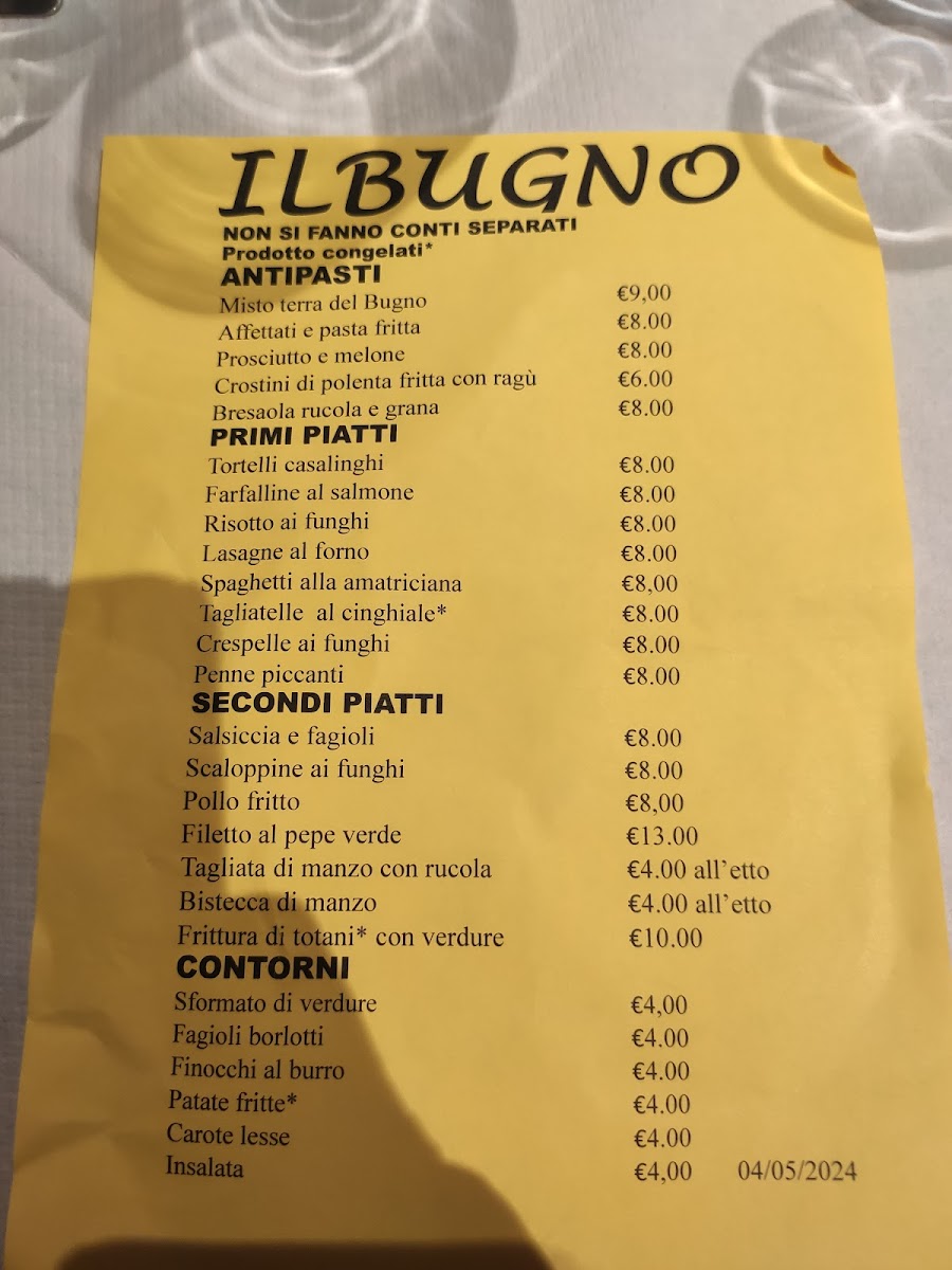 Ristorante Il Bugno Photo Menu 2