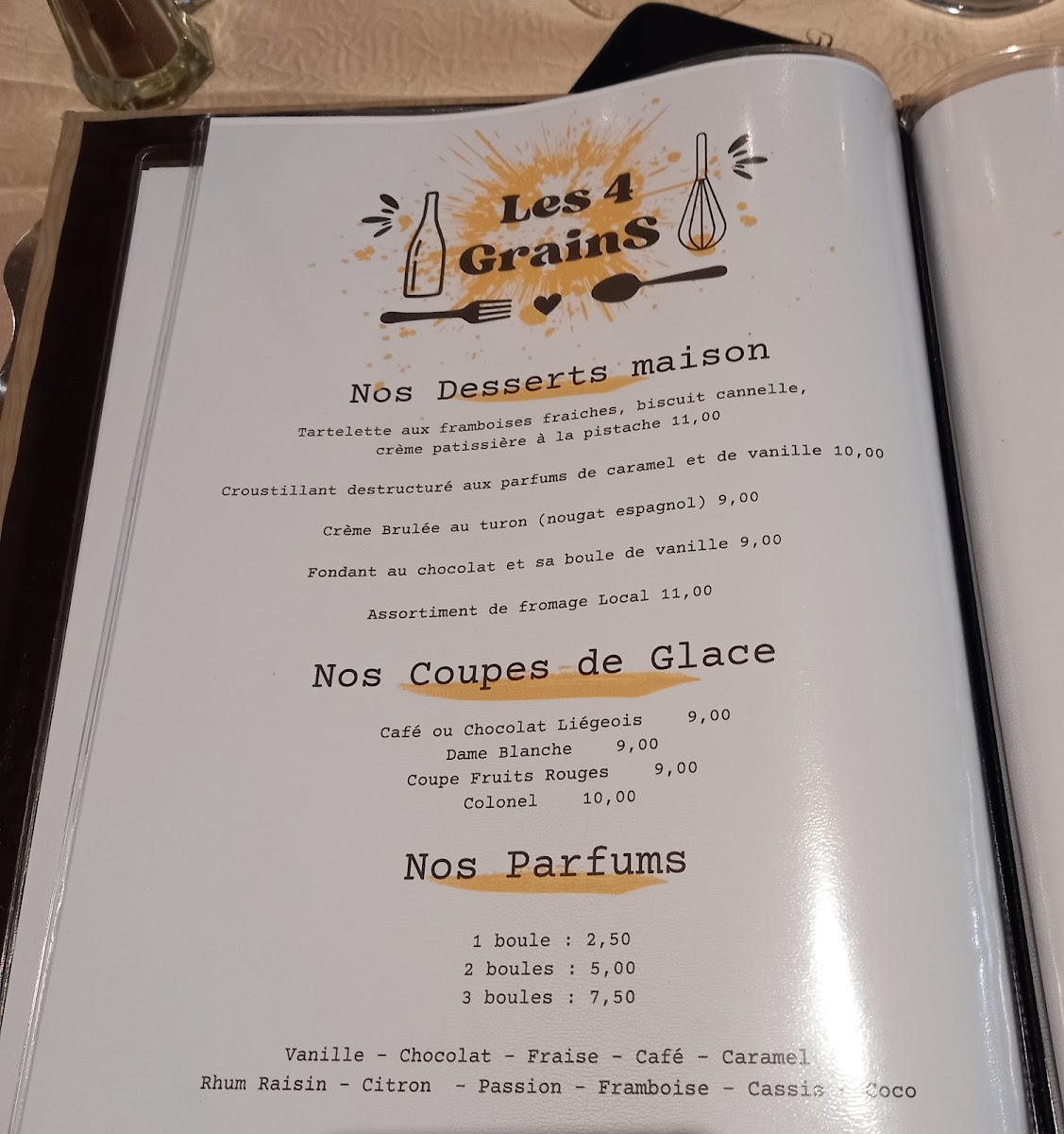 Bistrot 4 grains Photo Menu 4
