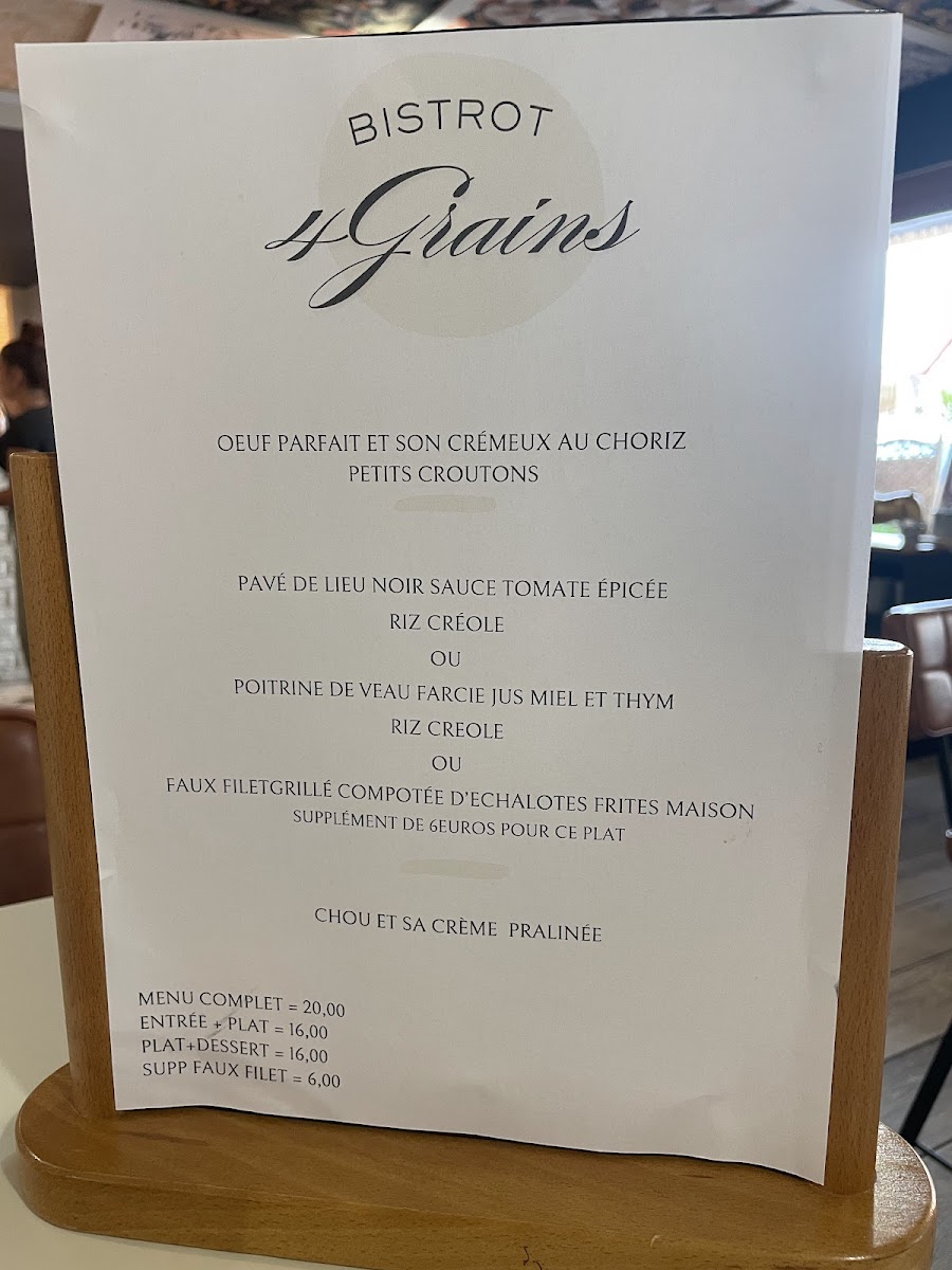 Bistrot 4 grains Photo Menu 6