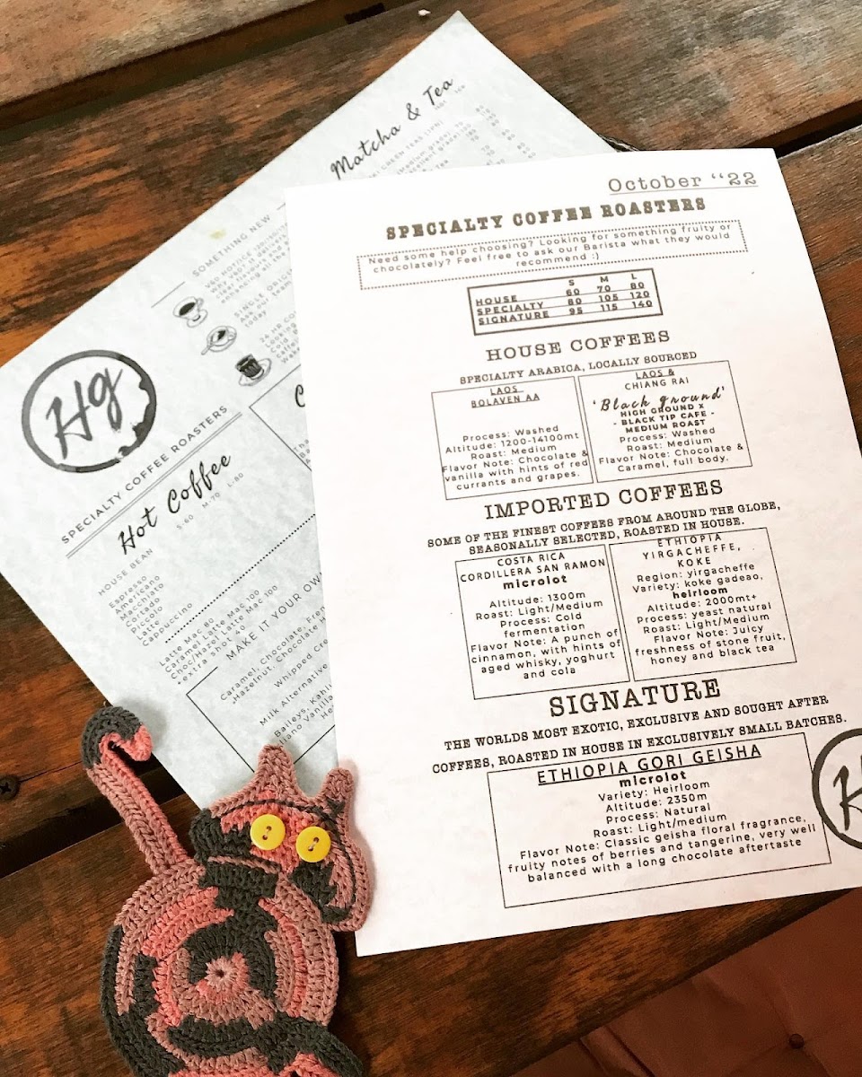 High Ground Coffee Shop | Specialty Coffee | Coffee Roasters Photo Menu 3