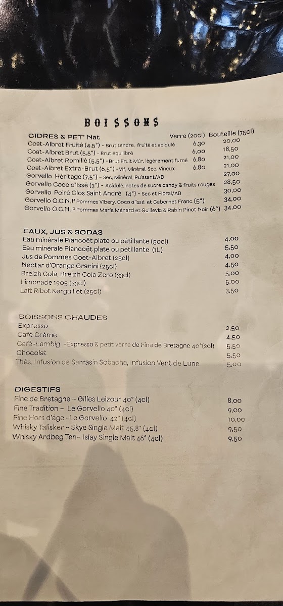 Tanguy Photo Menu 2