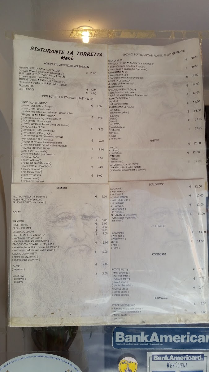 Ristorante La Torretta Photo Menu 1