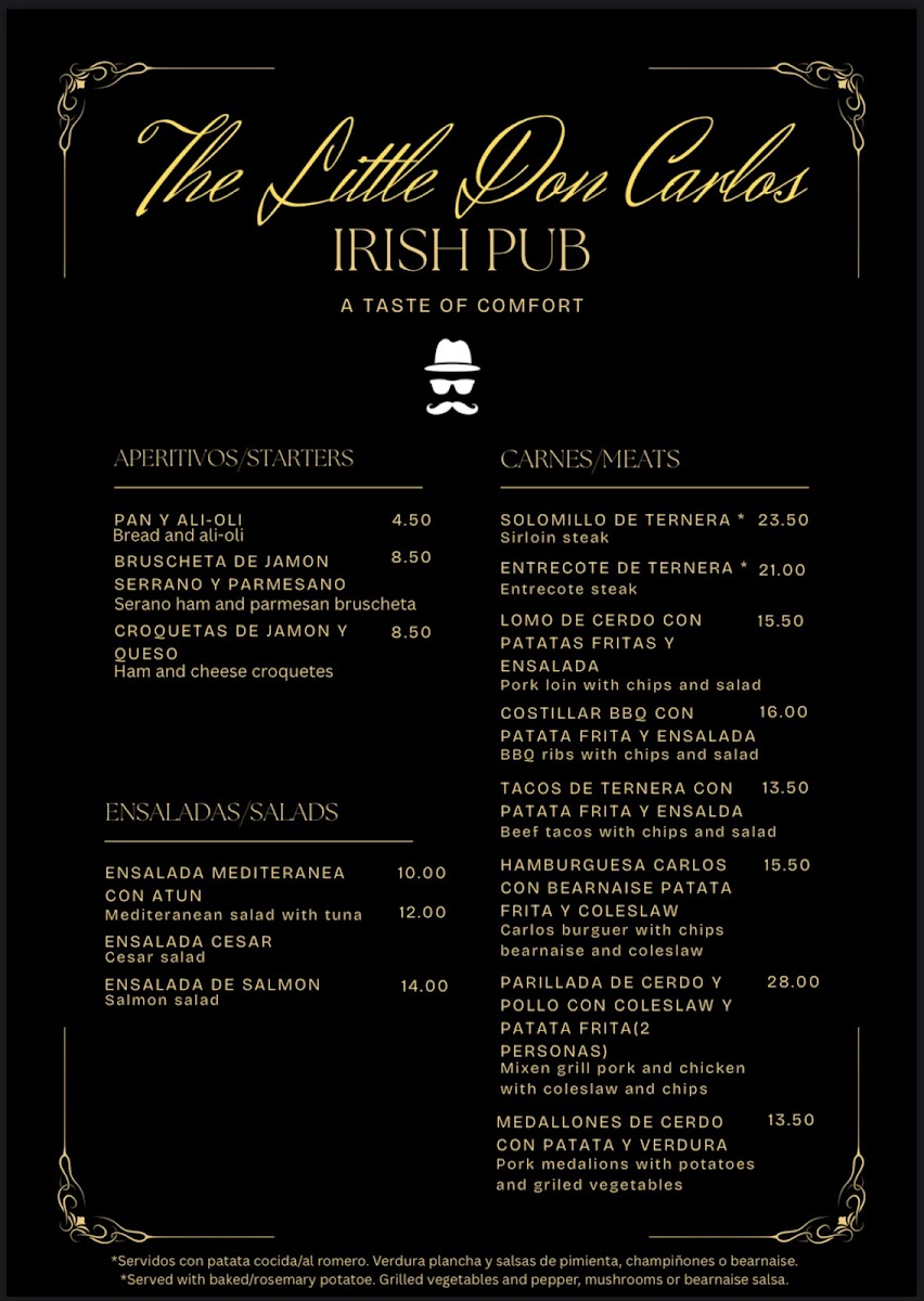 The Little Don Carlos Photo Menu 1