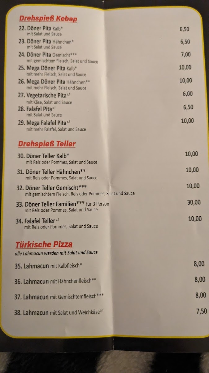 Lune Döner Photo Menu 7