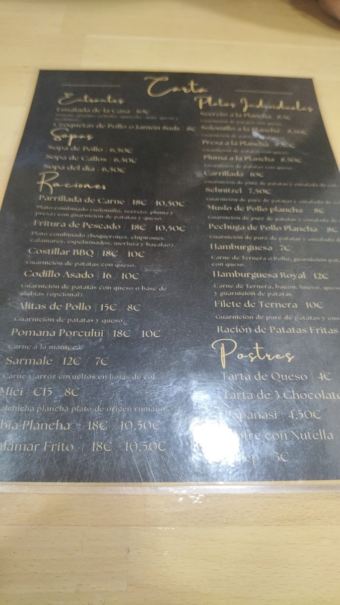 Bar Royal Photo Menu 1