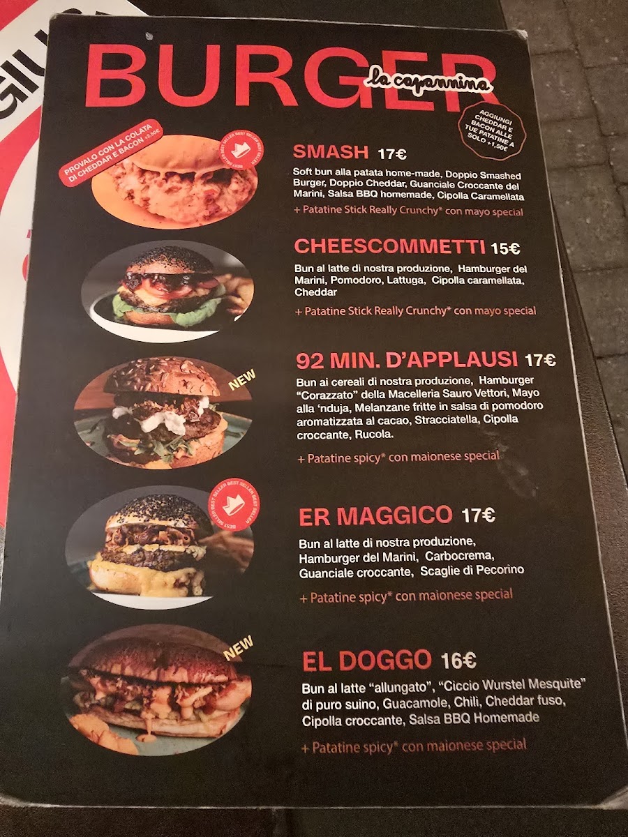 La Capannina Bottegone | Pizza e burger a Pistoia Photo Menu 7