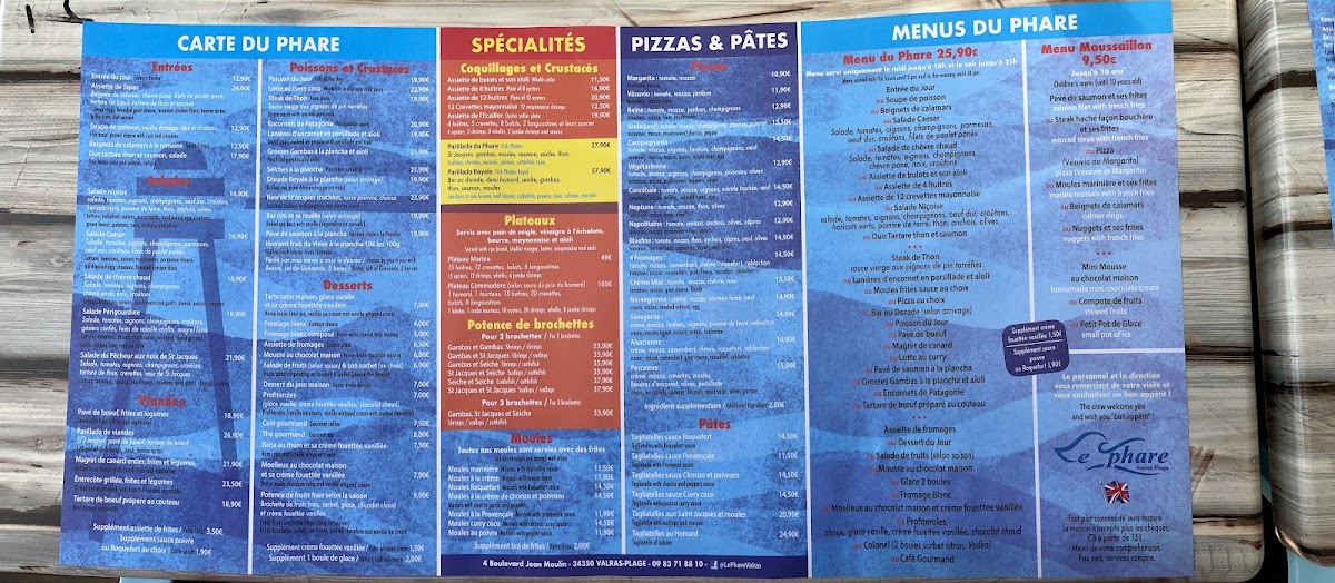 Le Phare Photo Menu 5