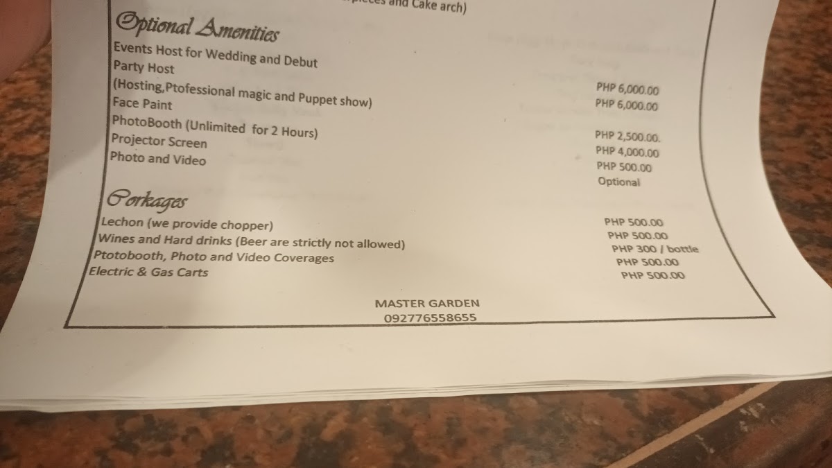 Master Garden Photo Menu 9