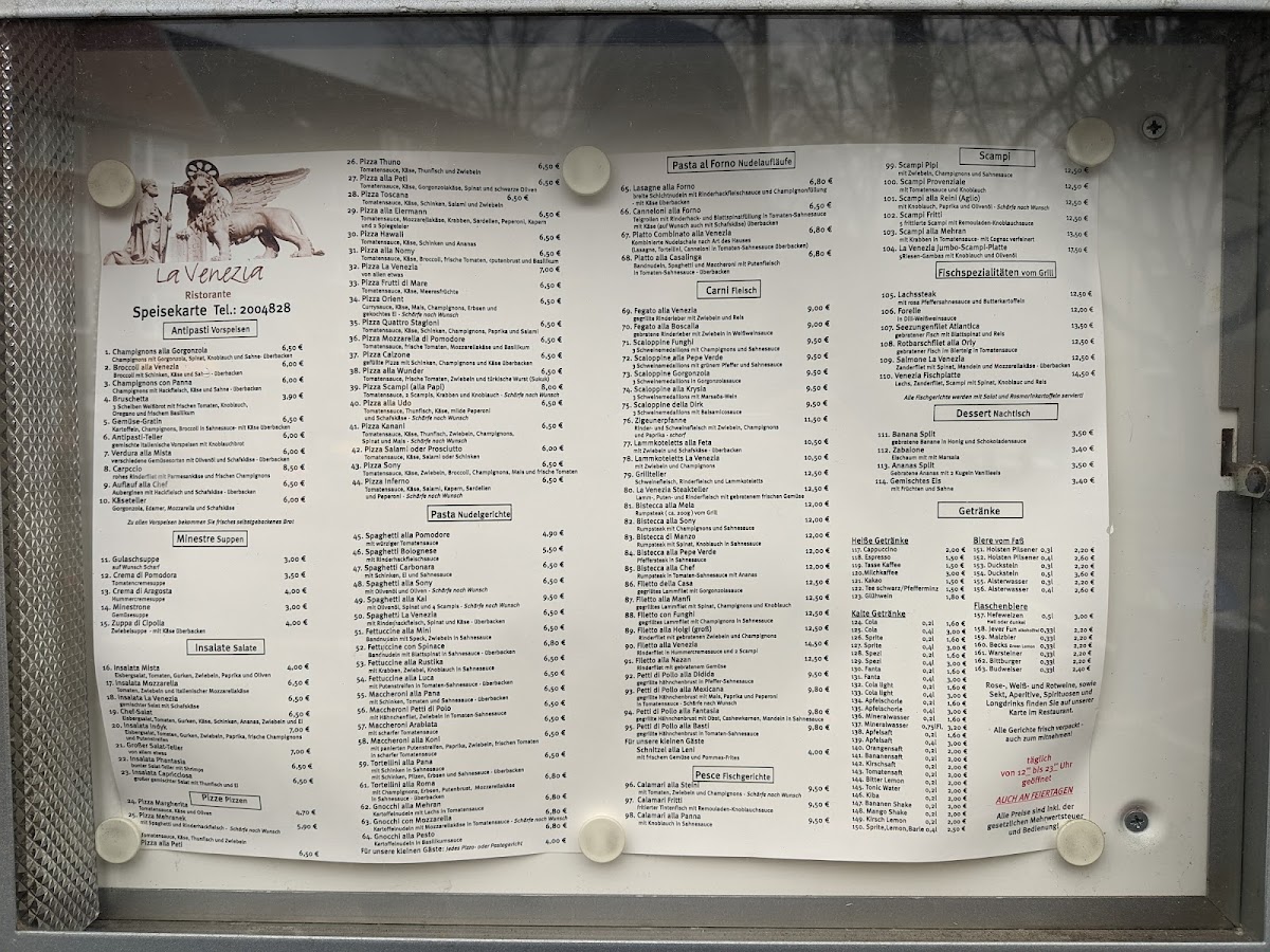 Restaurant La Venezia Photo Menu 2
