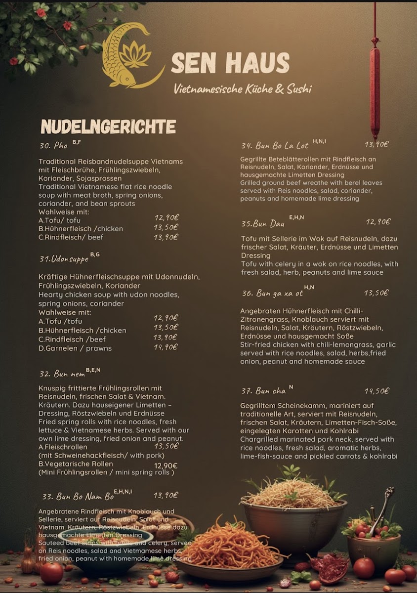 Sen Haus Photo Menu 3
