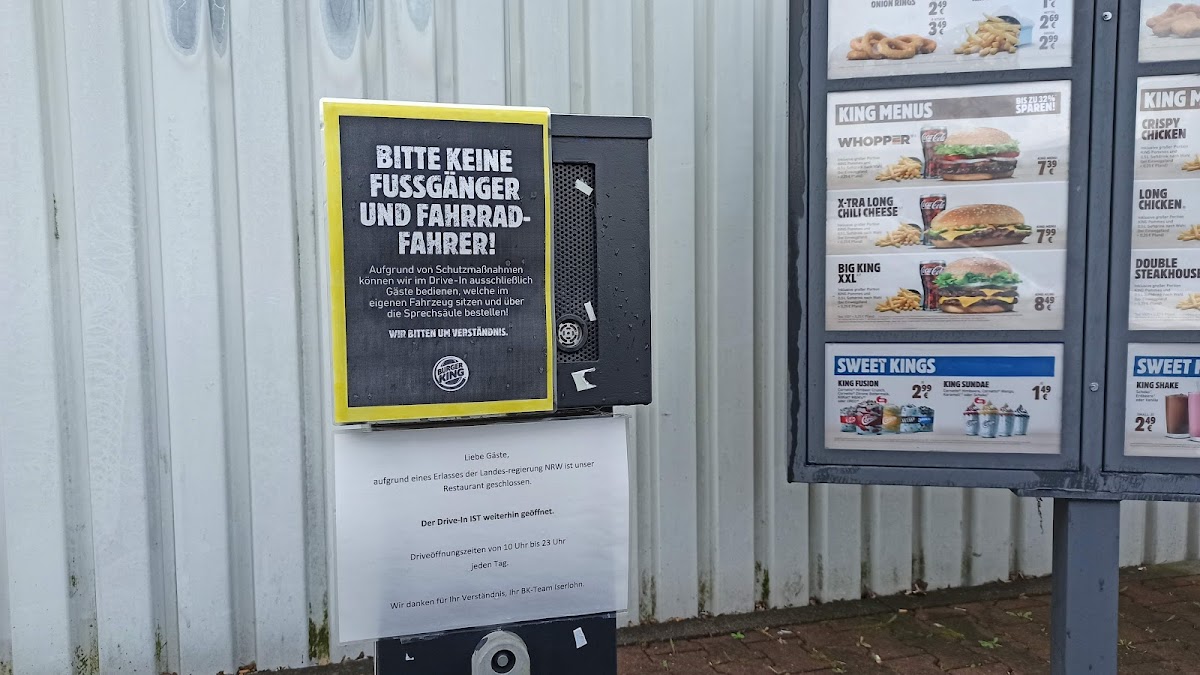 Burger King Iserlohn Photo Menu 1