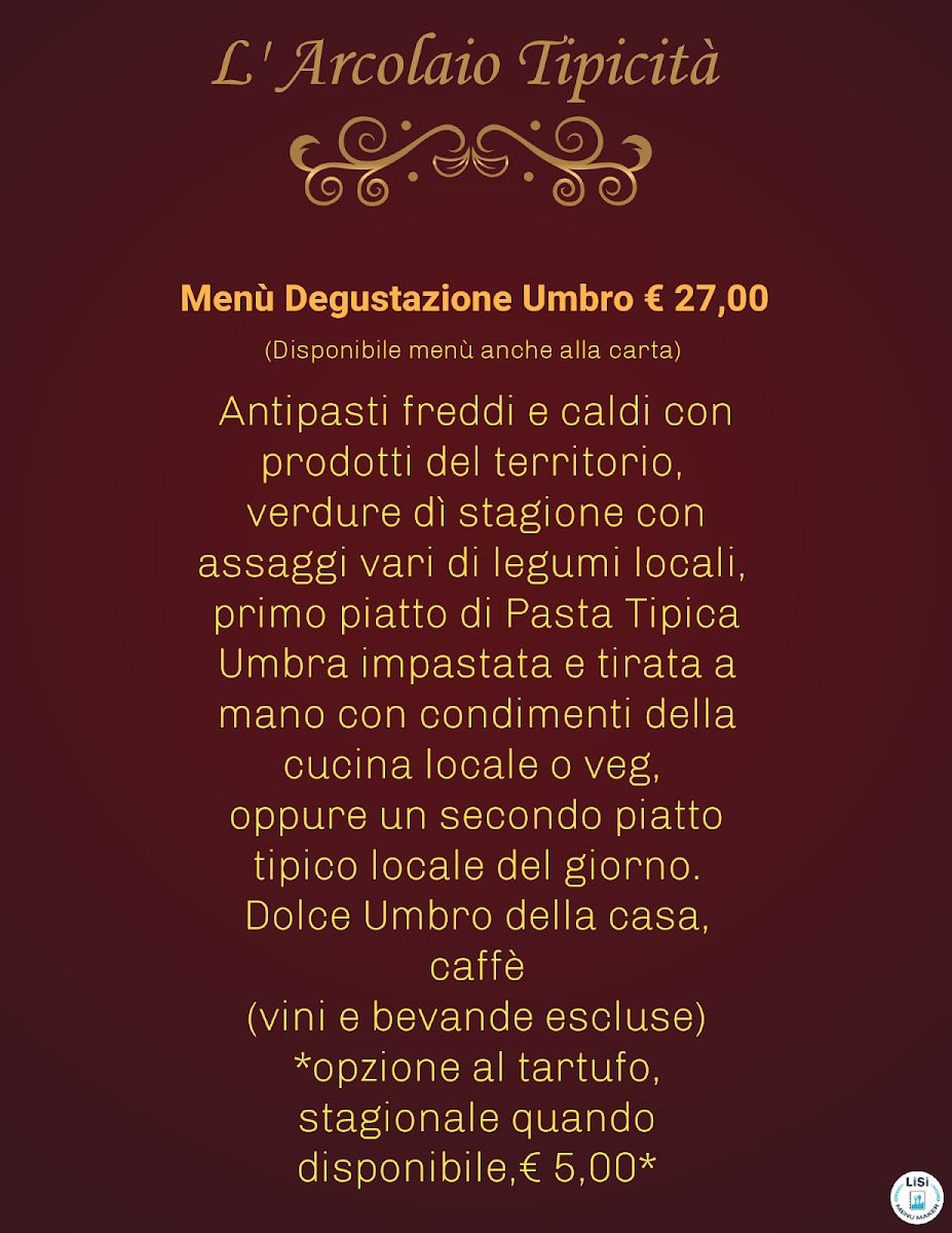 L'Arcolaio Photo Menu 1