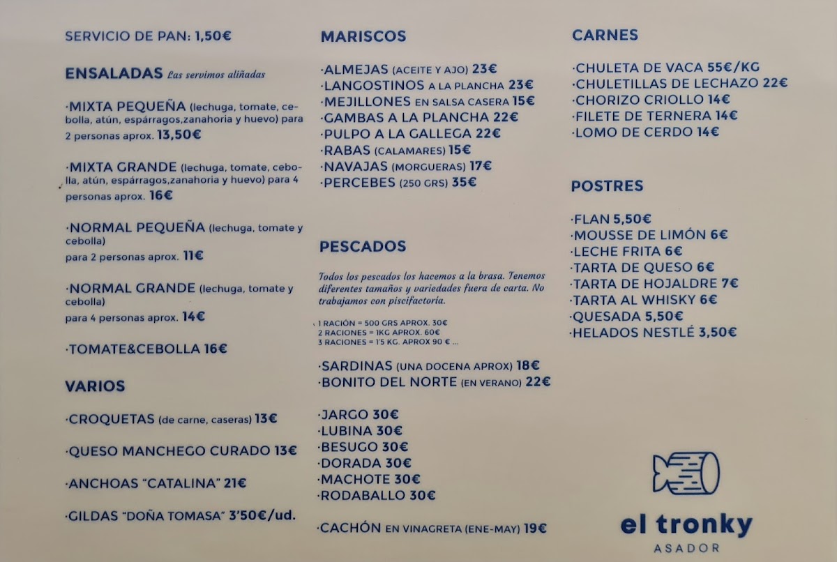 Asador El Tronky Photo Menu 6