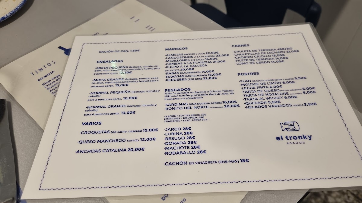 Asador El Tronky Photo Menu 9