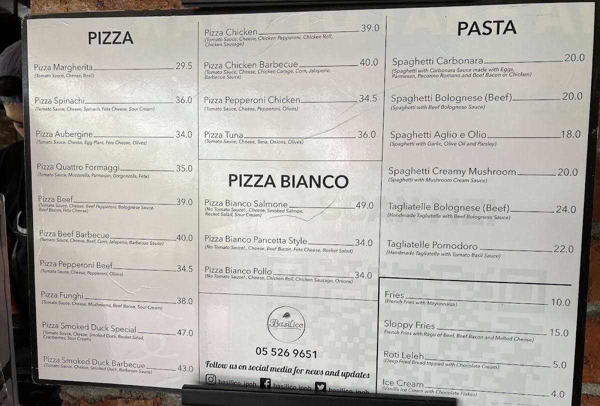 Basilico (Pizza) Photo Menu 2