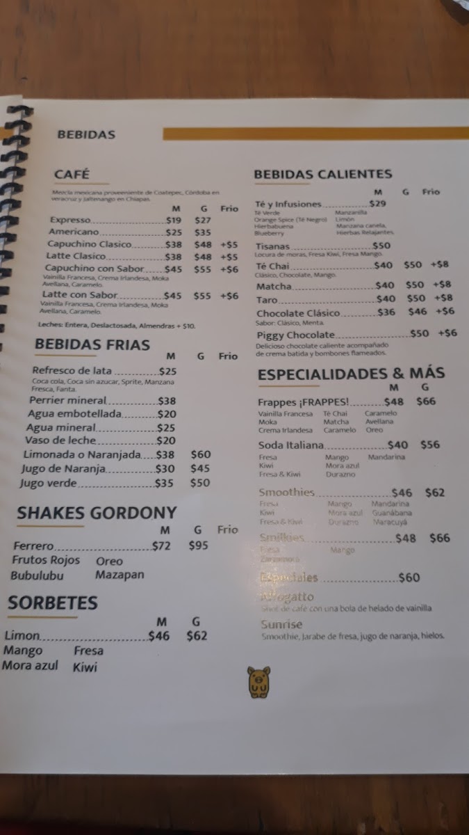 Gordony Bistro Photo Menu 10