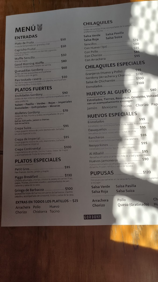 Gordony Bistro Photo Menu 7
