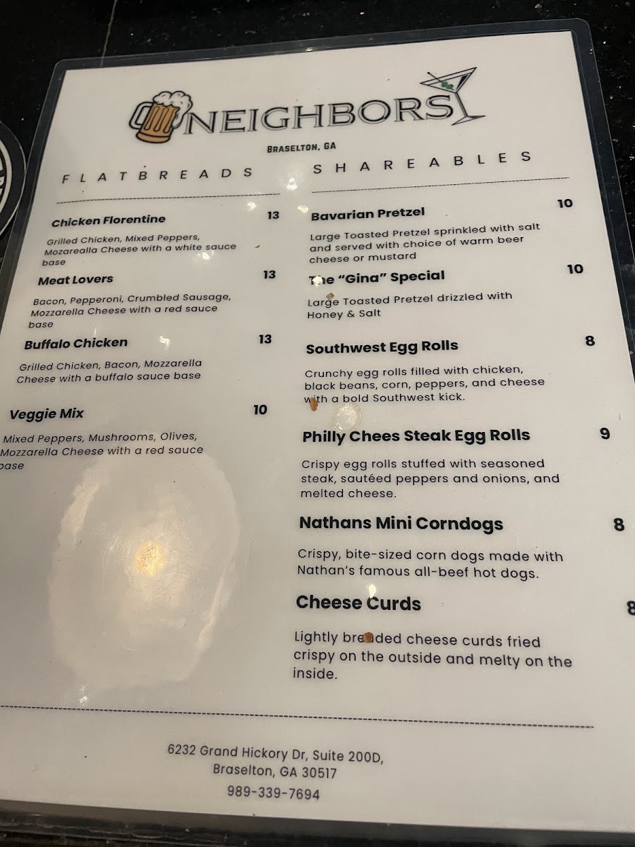 Hit's Tap Room Photo Menu 3
