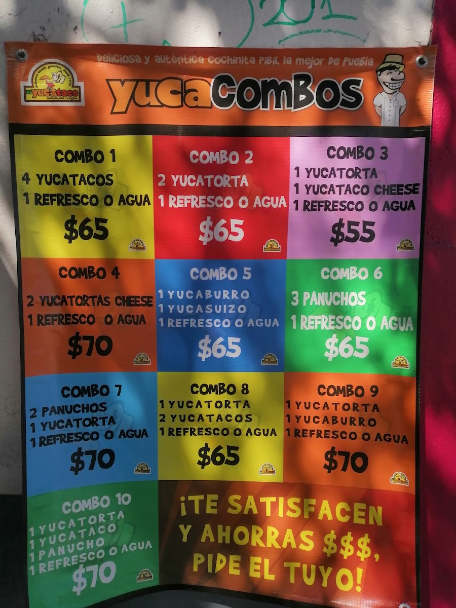 El Yucataco Photo Menu 1