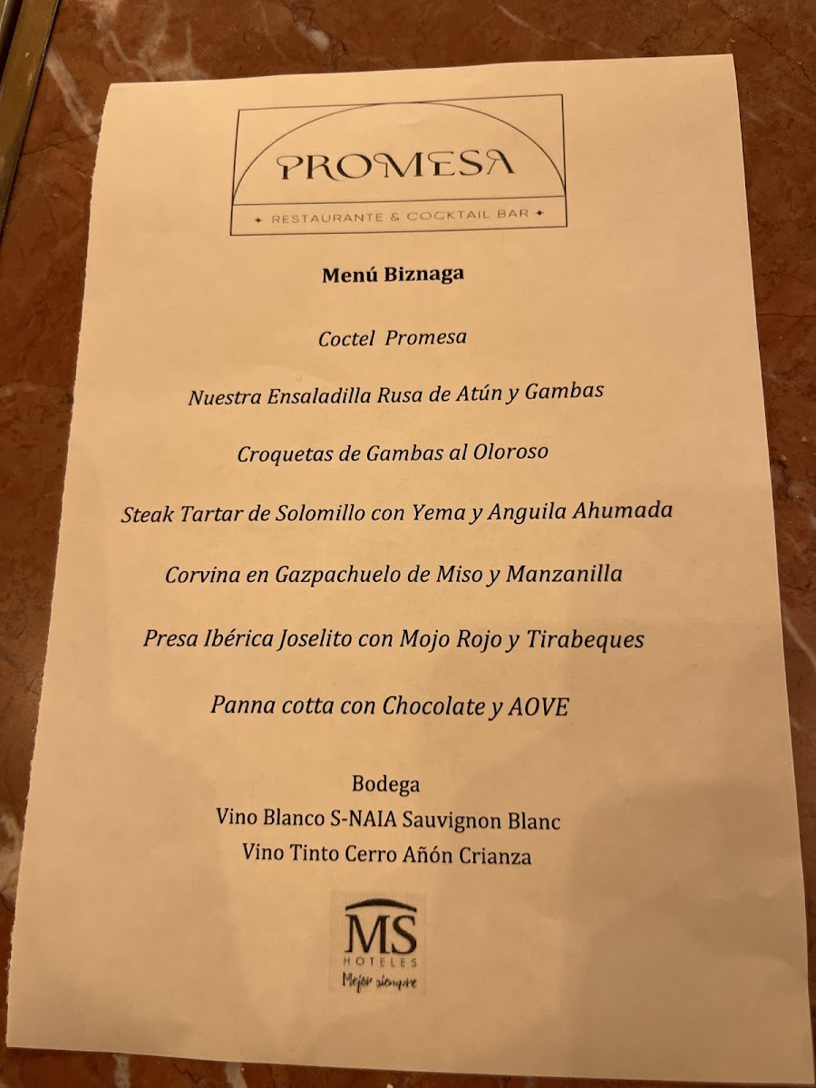 Restaurante Promesa Photo Menu 1